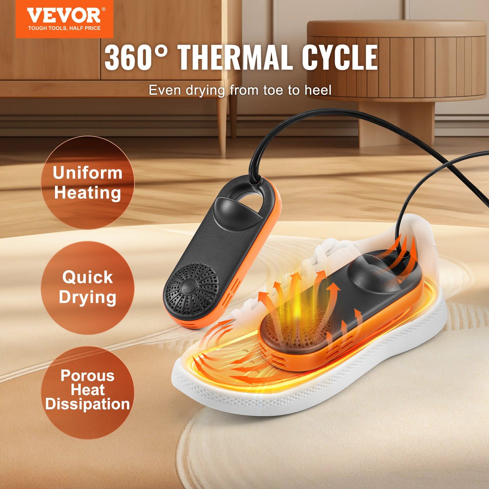Boot Dryer Portable Auto Temperature Fireproof Warmer