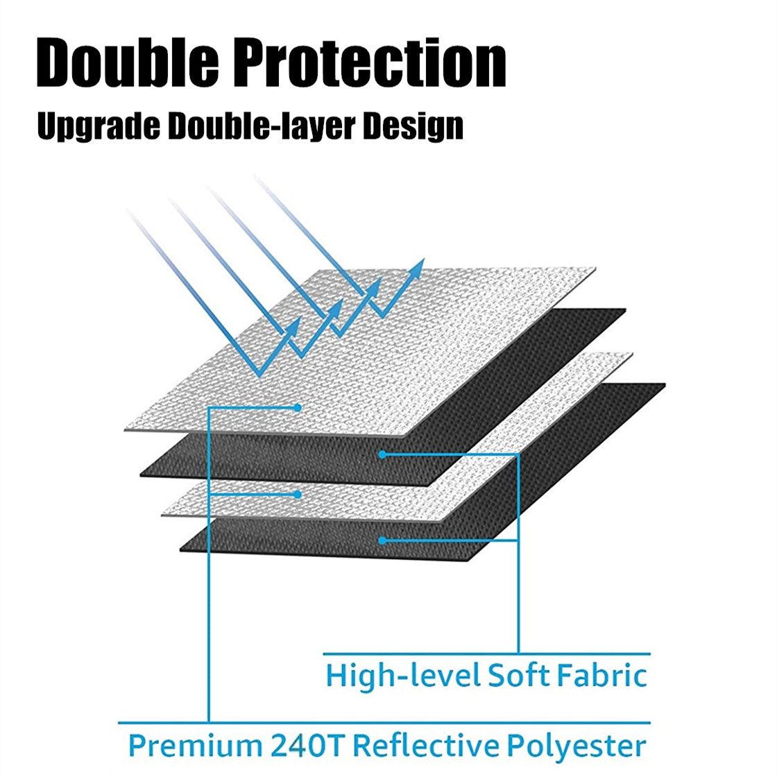 Umbrella Car Windshield Sun Shade for Chevy Malibu 2016–2025