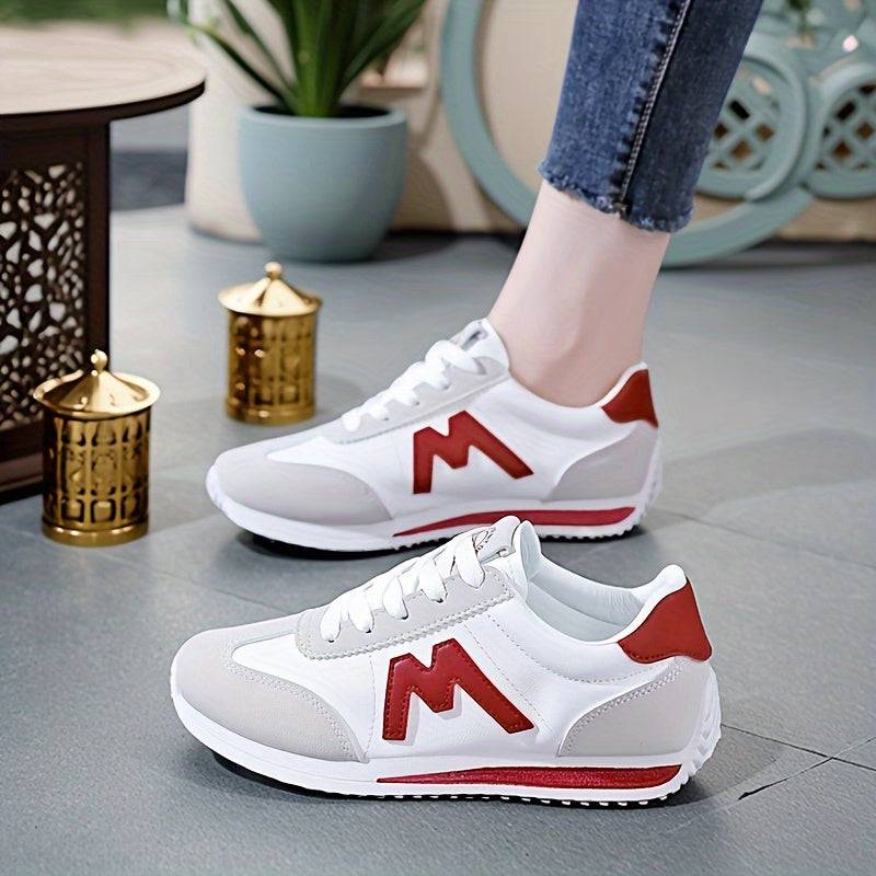 Women’s Sports Shoes – Lightweight Lace-Up Walking & Running Sneakers with Breathable Lining