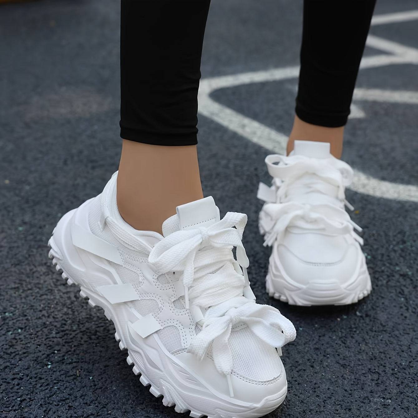 Women’s High-Top Neon Pink Sneakers – Breathable Mesh Lace-Up Shoes with Ribbon Accents & TPR Sole for Casual All-Season Streetwear