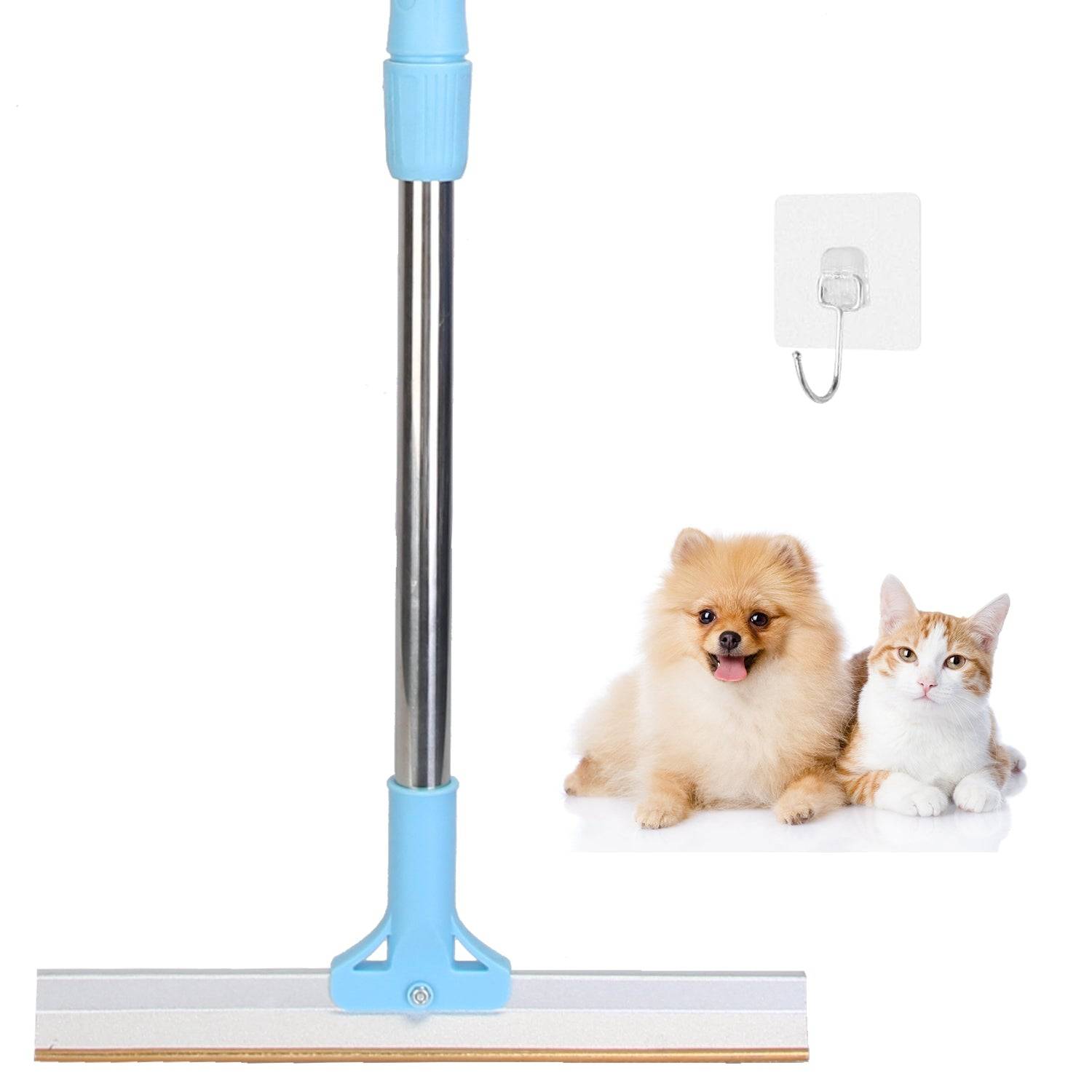 Pet Hair Remover Rake With Adjustable Telescopic Handle