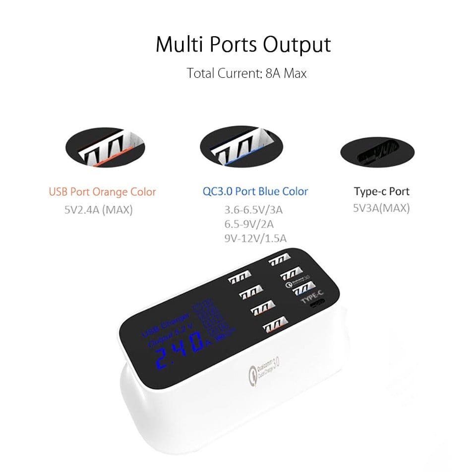 Quick Charge 3.0 Ordinary Smart USB Charger Station - PMMNAPOLES