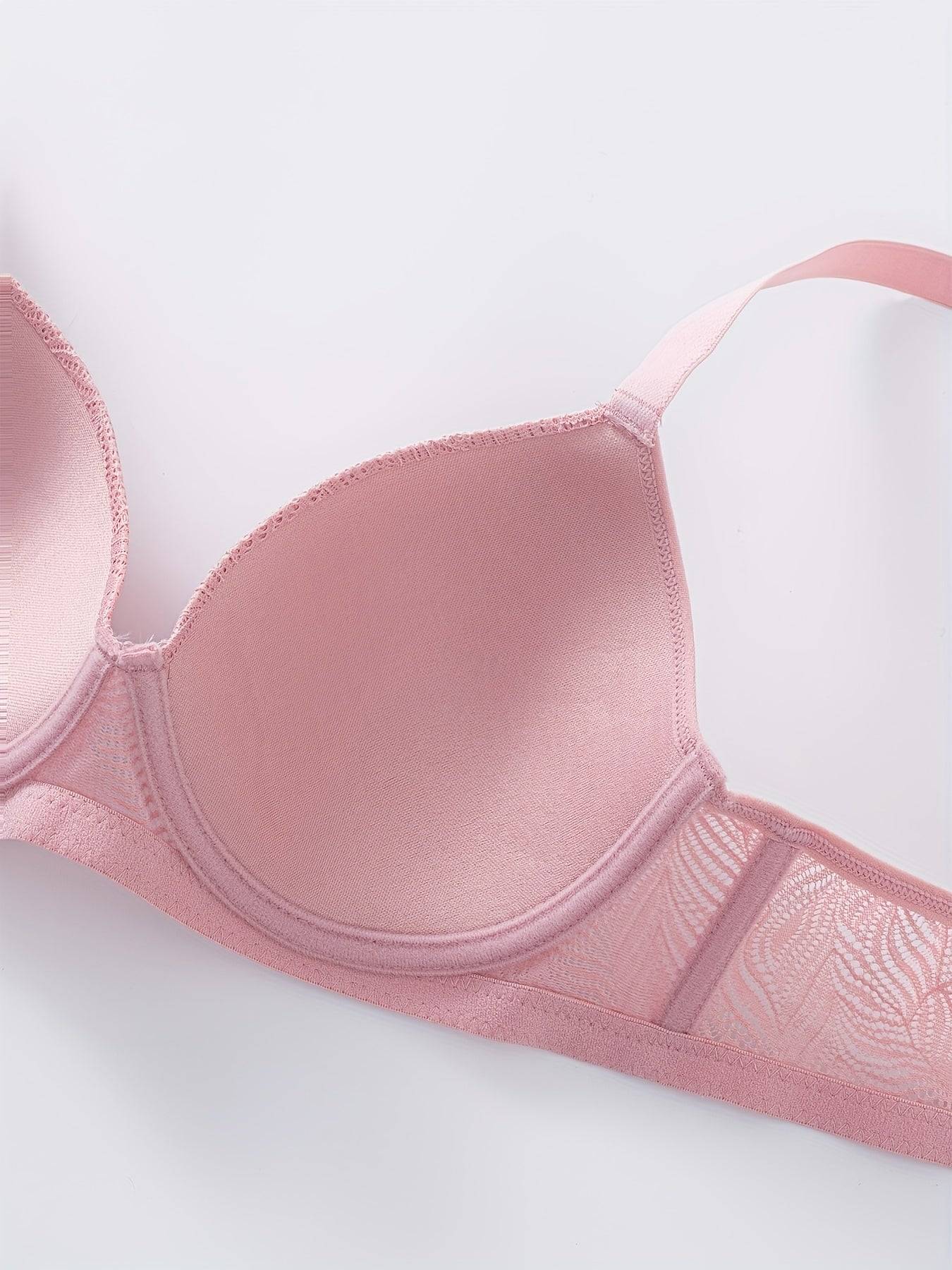 7-Pack Women's Push Up Bras – Comfortable Everyday Lingerie with Underwire Support, Lace Detail & Non-Removable Padding in Multiple Colors