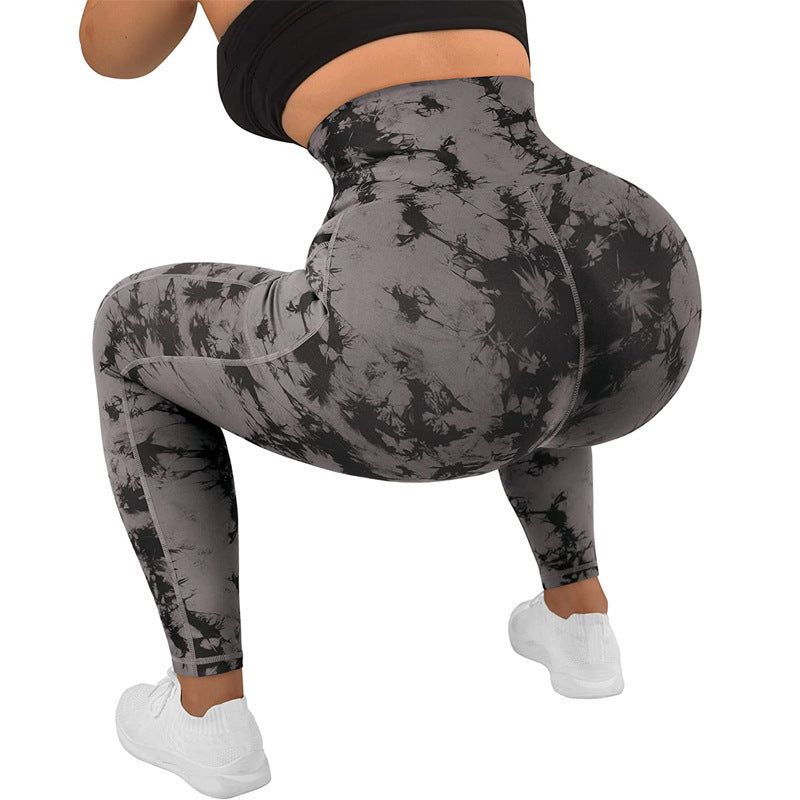 Gradient Warm Cropped Leggings with Pockets for Women