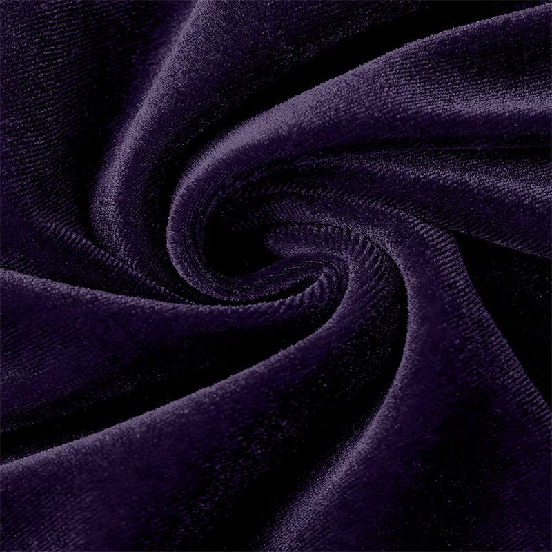 Blouse Velvet V Neck Long Sleeve Sequin Elegant Solid Top