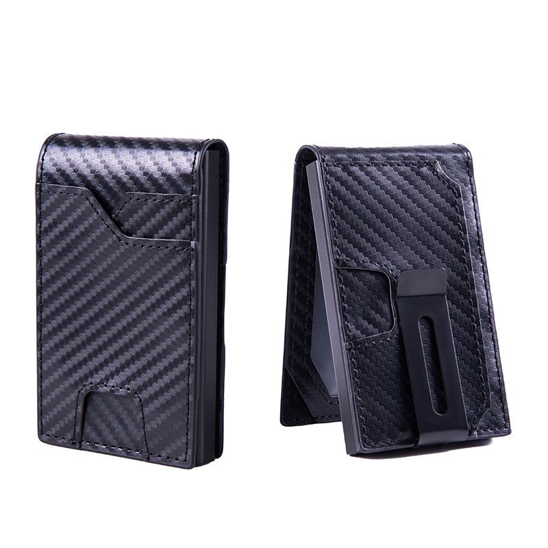 Wallet Slim RFID Blocking Card Holder with Money Clip