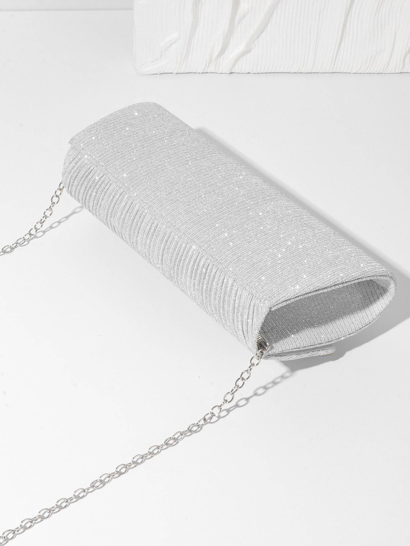 Rhinestone Evening Clutch Bag with Bow