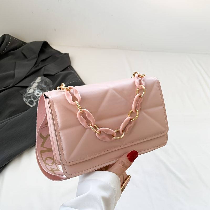 Casual Crossbody Shoulder Bag for Women Wide Strap Design Lightweight Everyday Purse