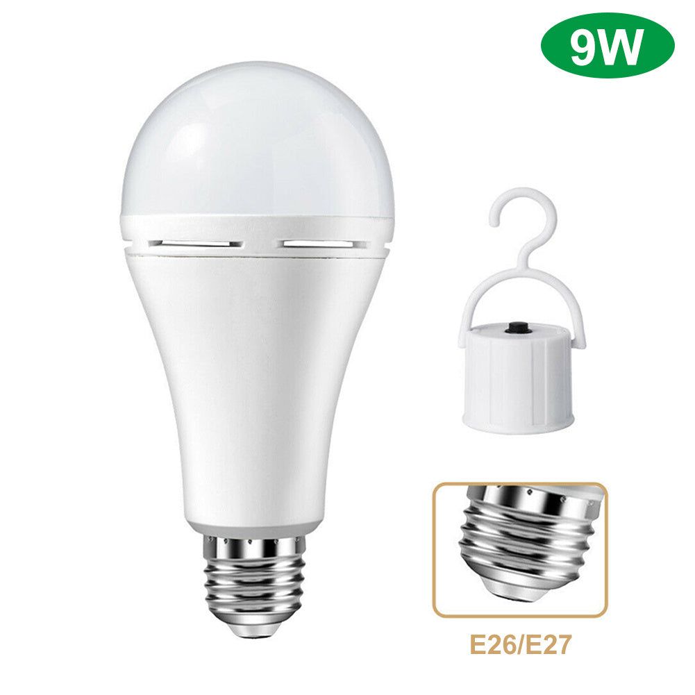Rechargeable LED Light Bulb With Built In Battery 9W