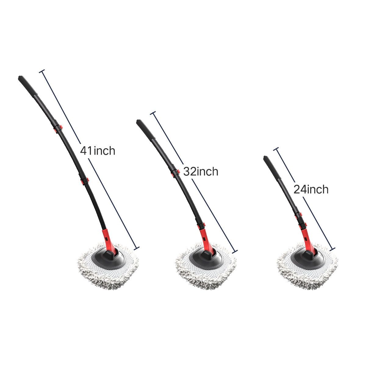 41 Inch Car Wash Mop With Hose And Soft Brush