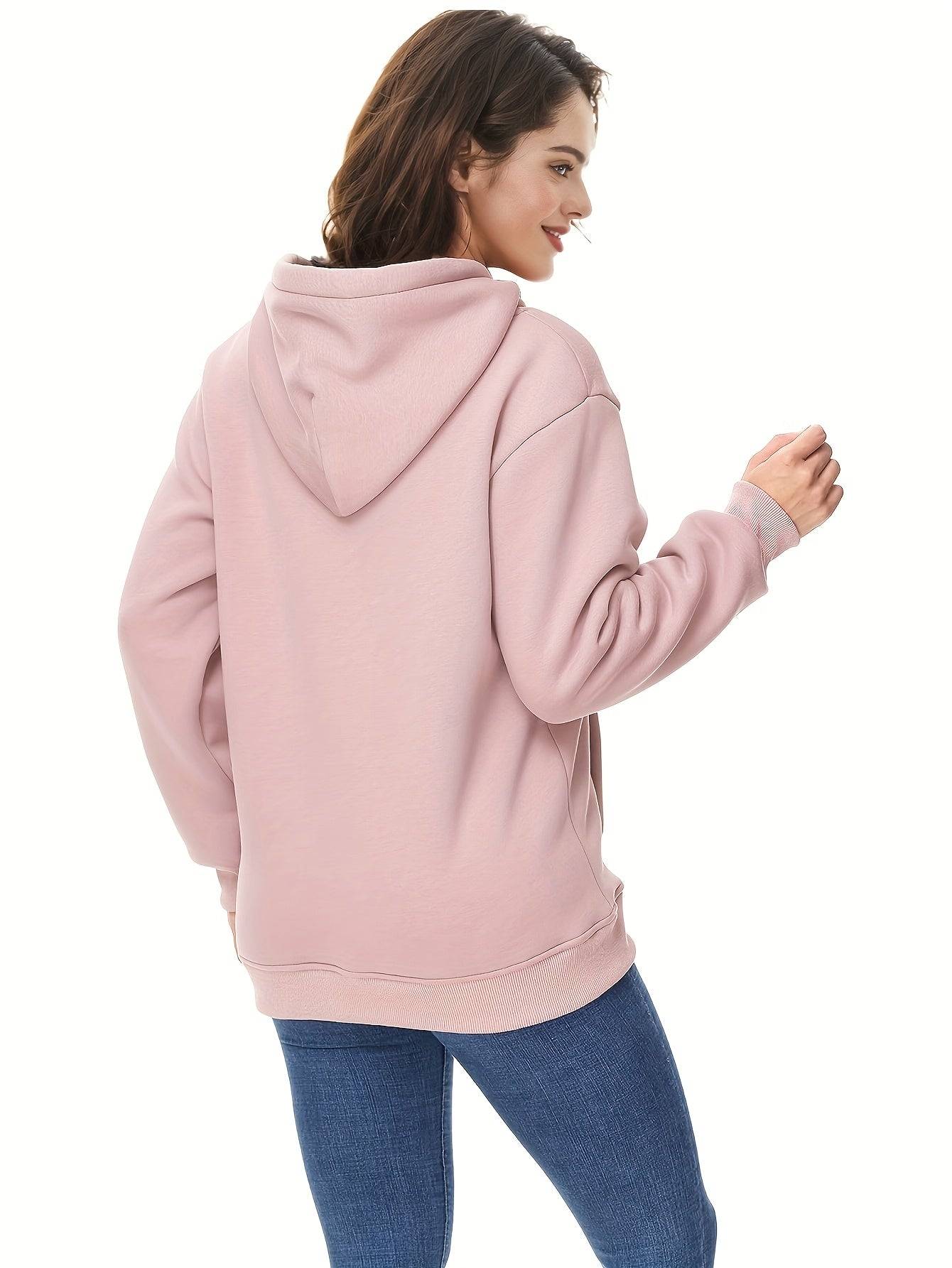 Womens Velvet Hoodie Pullover With Drawstring