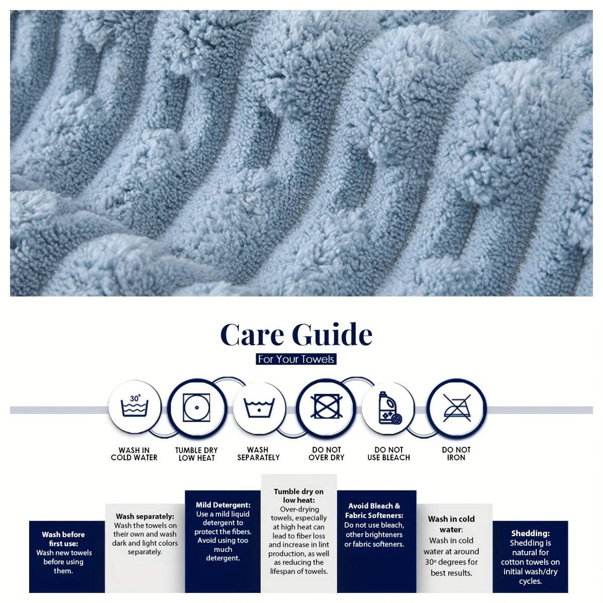 4-Pack Waffle Weave Bath Towels Super Soft & Quick-Dry Microfiber for Adults Durable Towels for Daily or Travel Use