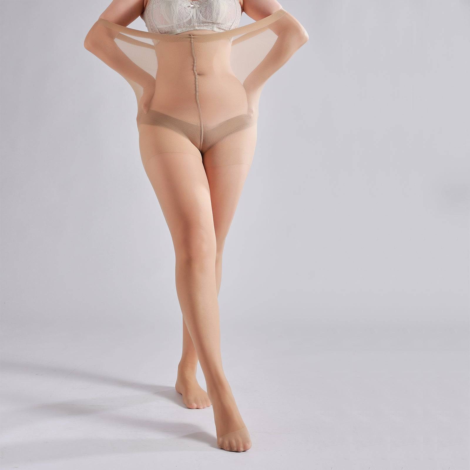 Plus Size Sheer Tights 3 Pack 20D Control Top