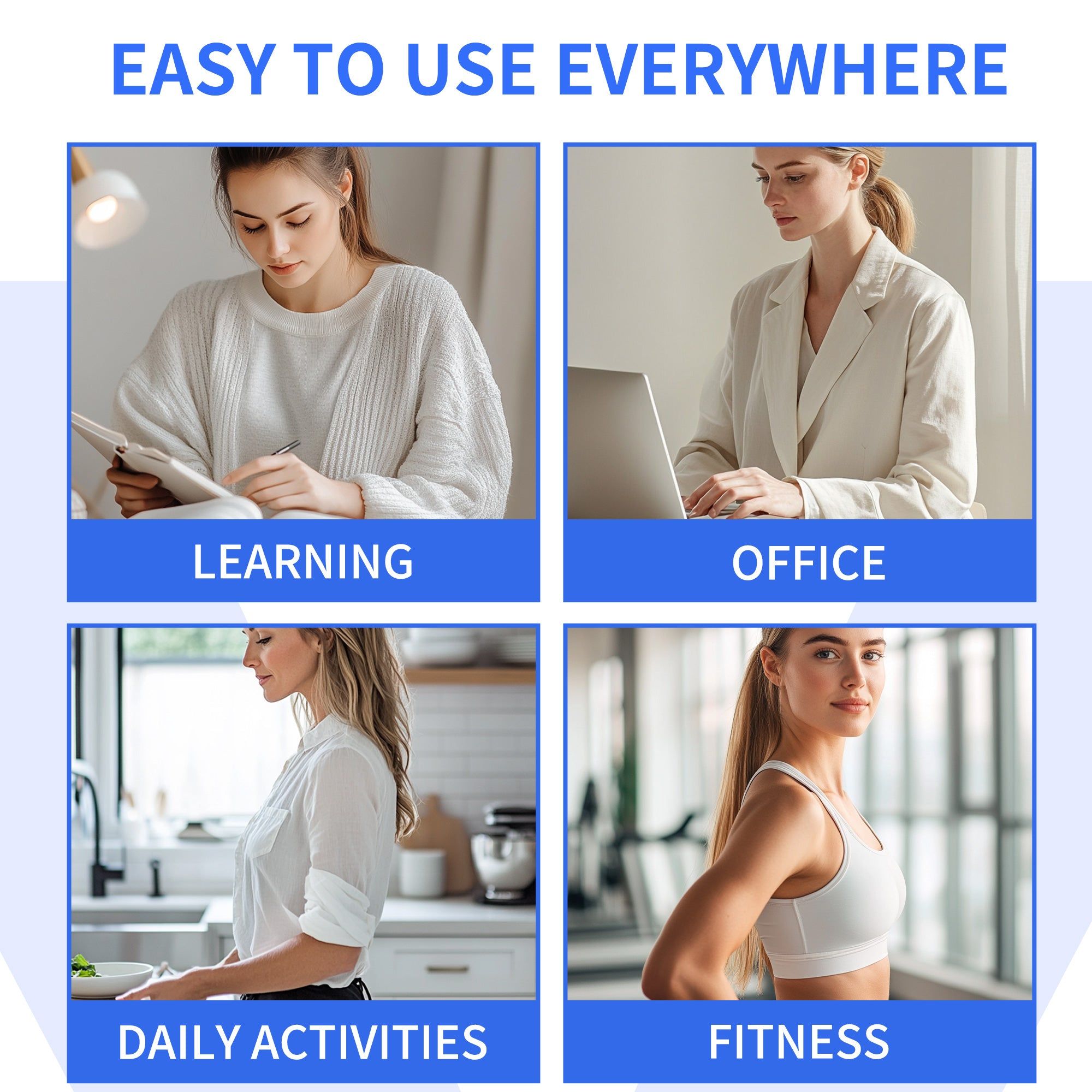 Posture Corrector with Metal Support and Adjustable Waist