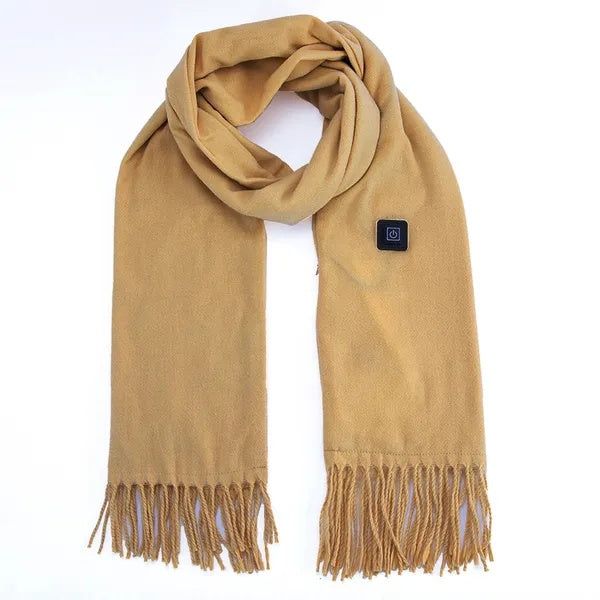 Scarf Electric Heated USB Soft Faux Wool 3 Level Winter Wrap