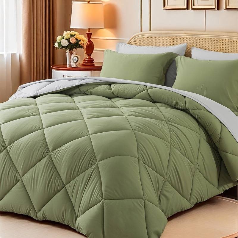 7-Piece Ultra-Soft Comforter Set – Breathable Quilted Bedding with Sheets, Pillowcases & Shams – All-Season Warmth for Kids, Teens & Dorms