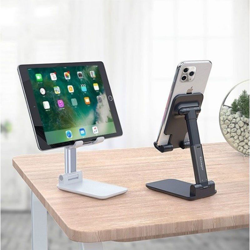 Adjustable Metal Desktop Phone Stand for Phones and Tablets