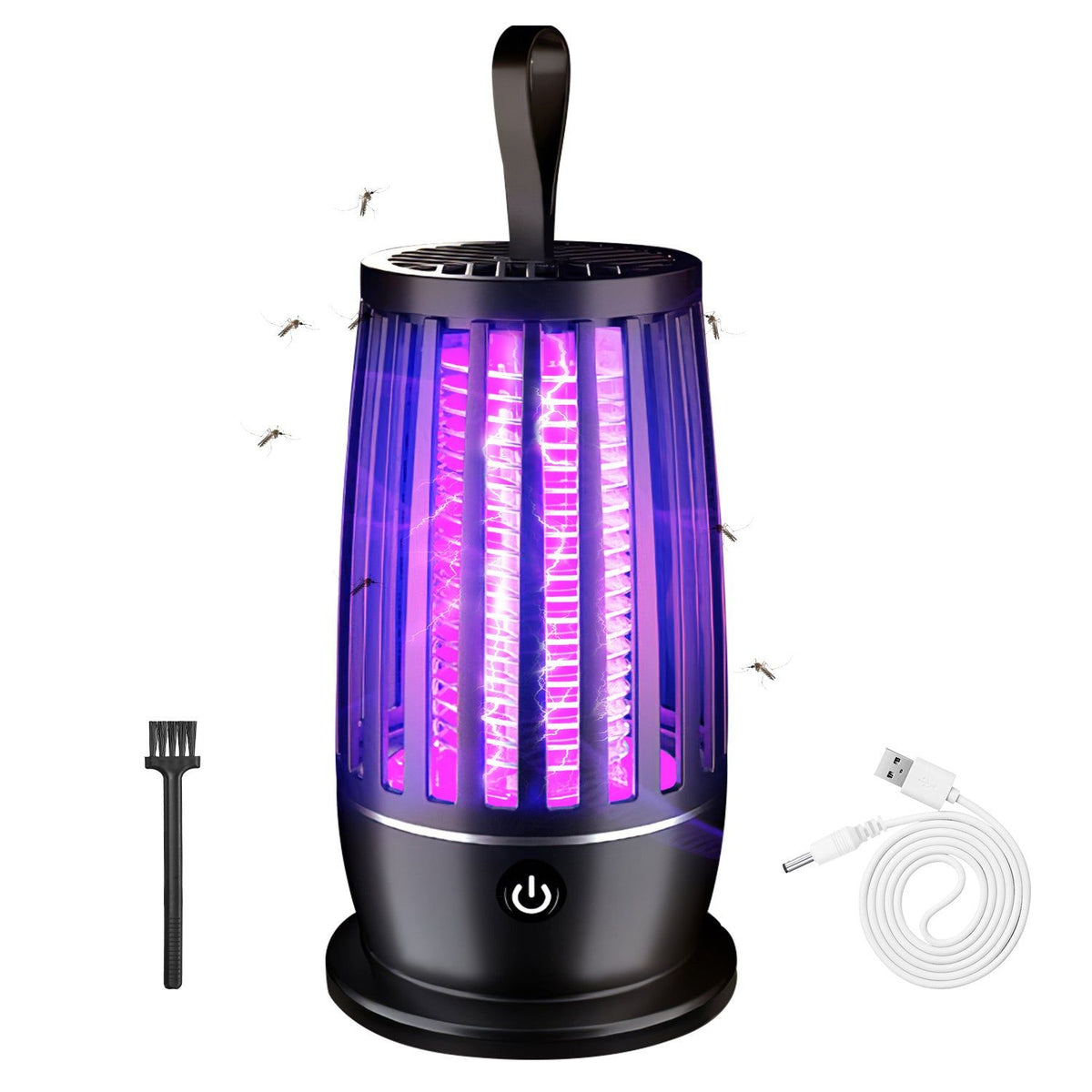 Rechargeable Insect Zapper Lamp with 3000V Grid and UV Light