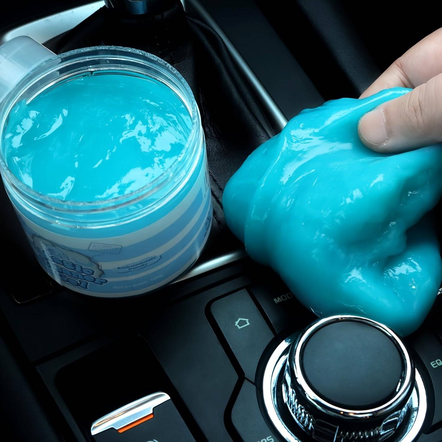 Pink car cleaning gel putty 5.6oz for auto interior, vents, and keyboards – reusable slime cleaner for dust removal