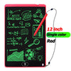 12 inch red writing drawing tablet, single color display