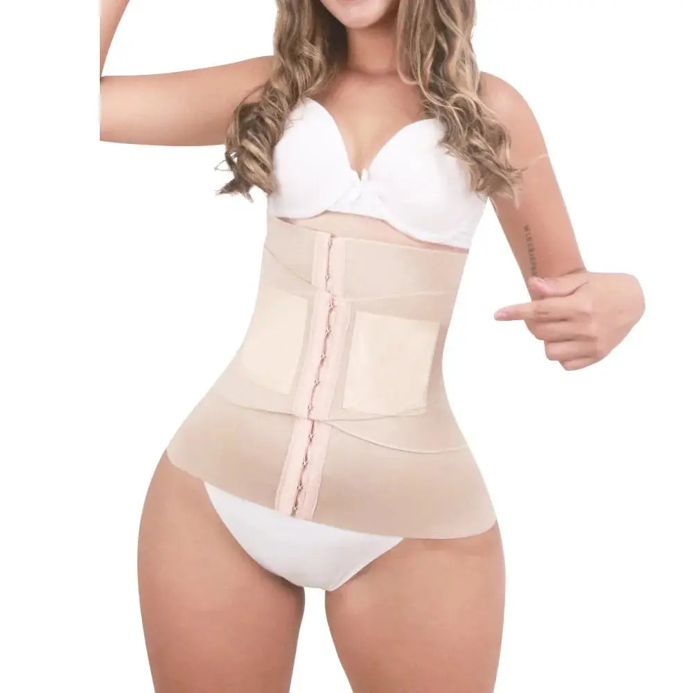 Colombian Shapewear Bodysuit – High Waist Tummy Control Cincher with Slimming Compression & Waist Trainer Support