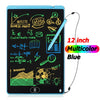 12 inch blue writing drawing tablet, multicolor display