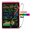 12 inch red writing drawing tablet, multicolor display