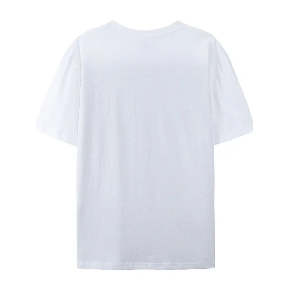 Women's Cotton T-Shirt with Cute Cat Print O-Neck Short Sleeve Soft & Casual Cat Lover Tee