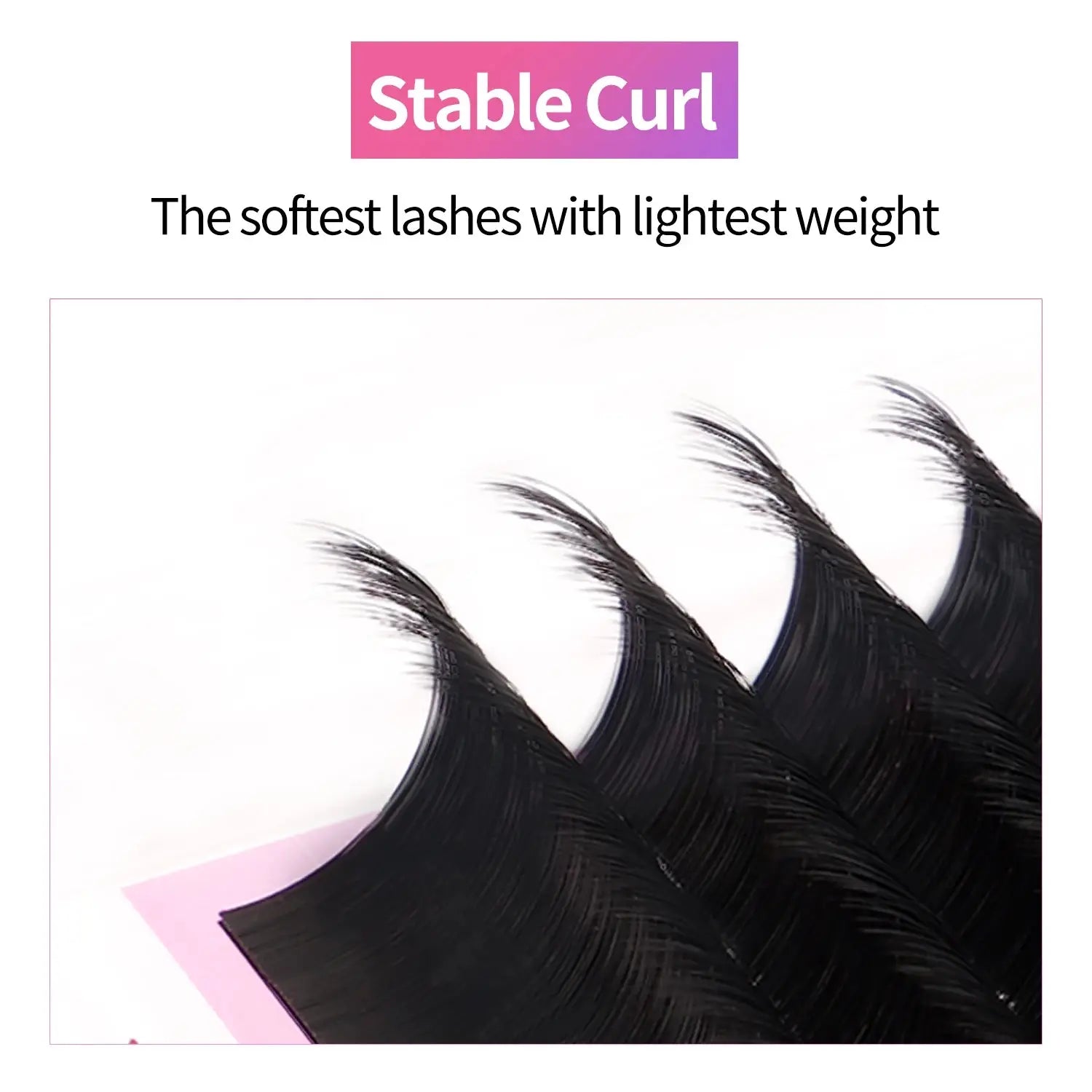 Individual Eyelash Extensions 8–20mm Faux Mink Matte Lashes for Professionals with stable curl and lightweight design for salon use.