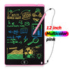 12 inch pink writing drawing tablet, multicolor display