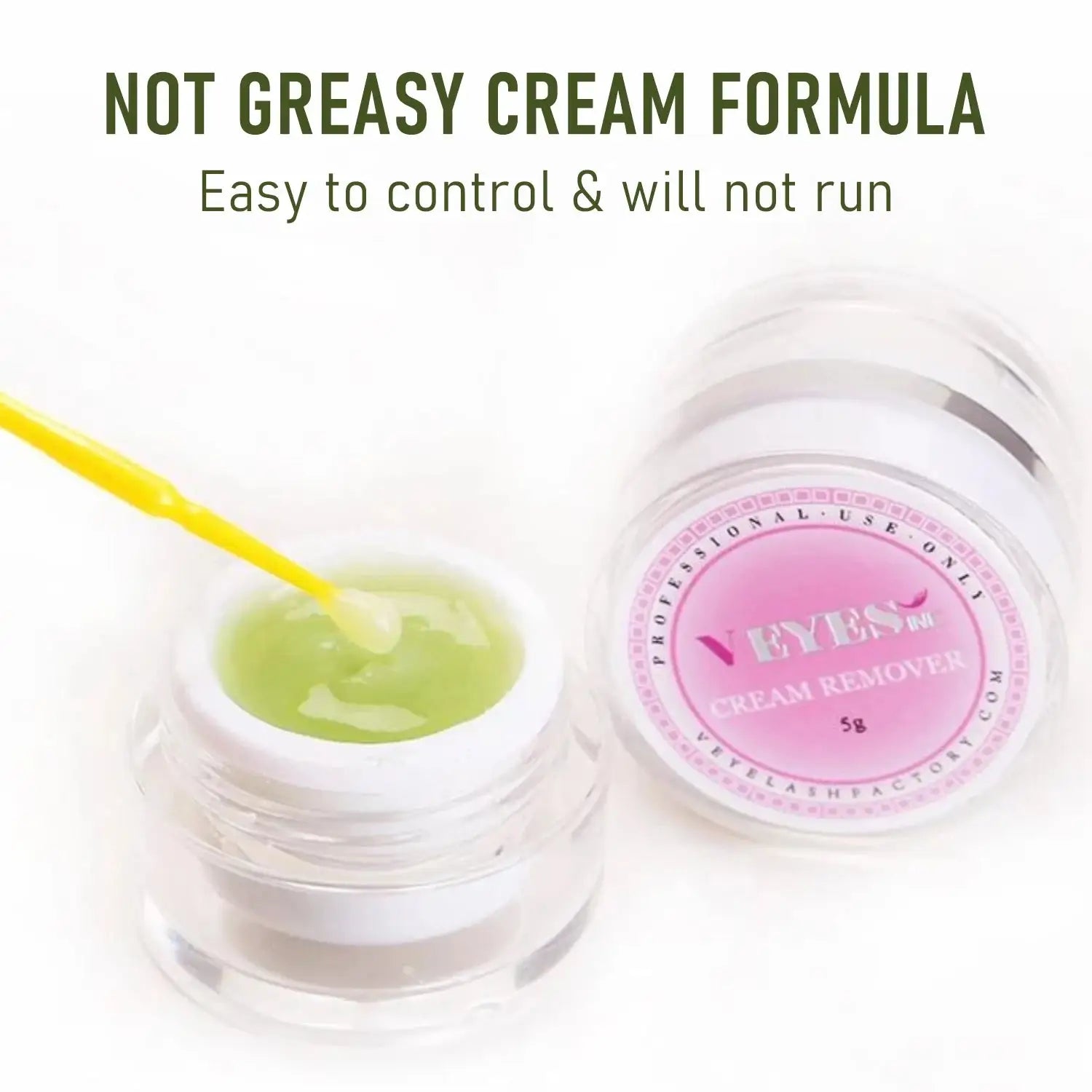 Cream Glue Remover for Eyelash Extensions Soft & Gentle Aloe Formula