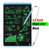 12 inch blue writing drawing tablet, single color display