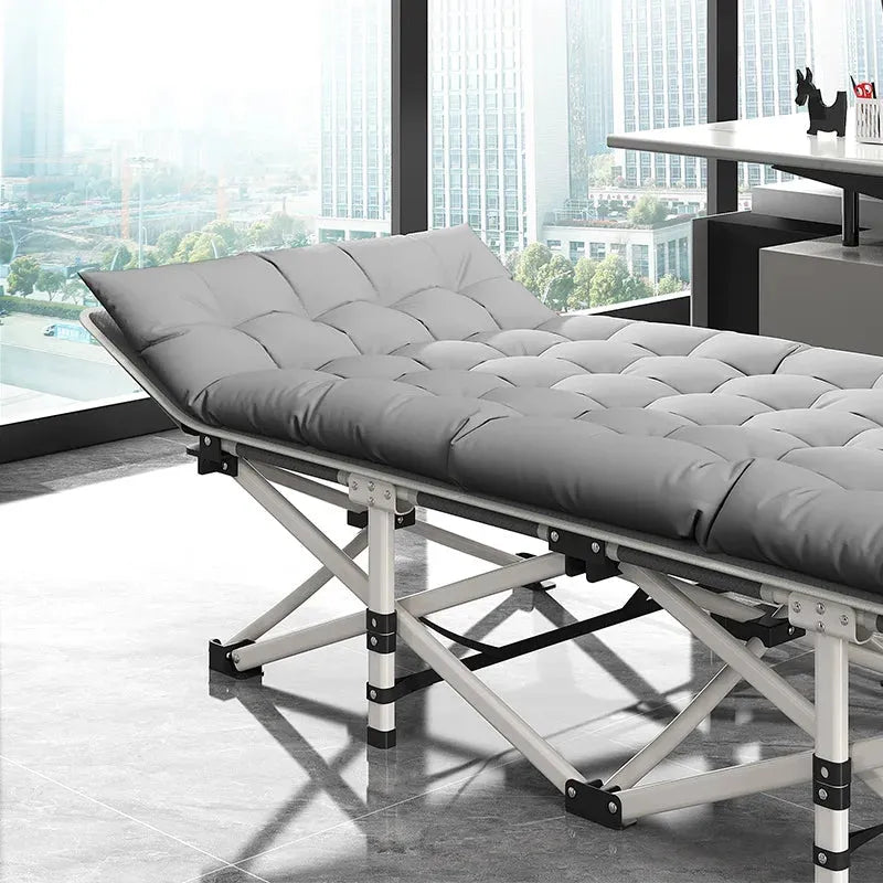 Premium Folding Bed with Memory Foam and Metal Support Frame