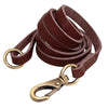 Personalized leather dog collar and leash set - PMMNAPOLES