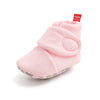 Plain pink newborn shoe with soft sole