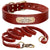 Personalized leather dog collar and leash set - PMMNAPOLES