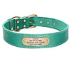 Personalized leather dog collar and leash set - PMMNAPOLES