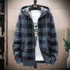 Men's winter plaid sweater