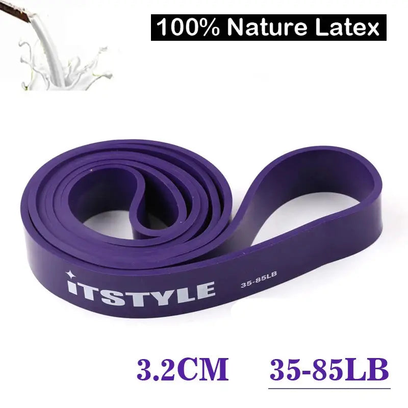 208CM Latex Resistance Bands with 8 Levels, Power Lifting Pull-Up Loop for CrossFit, Strength and Muscle Training