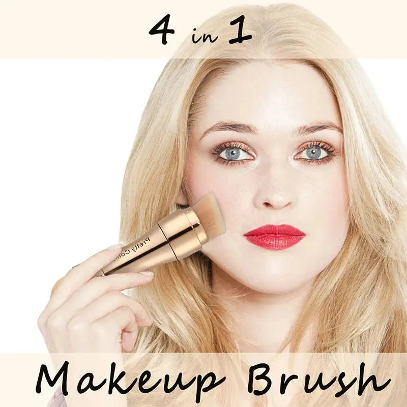 4-in-1 Professional Makeup Brush Foundation, Eyebrow, Shadow & Concealer