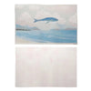 Serene landscape laptop skin with flying fish