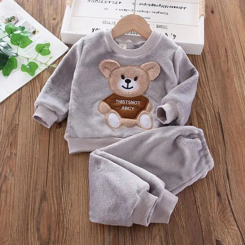 Baby Clothes Set Tricken Fleece Hooded Outerwear - PMMNAPOLES