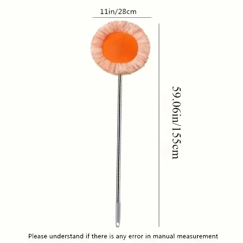 360° Ceiling & Wall Cleaning Mop – Extendable Dust Remover for Fans, AC, Tiles – Wet & Dry Dual-Use Floor Mop