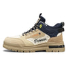 Men's sneakers in beige with navy details