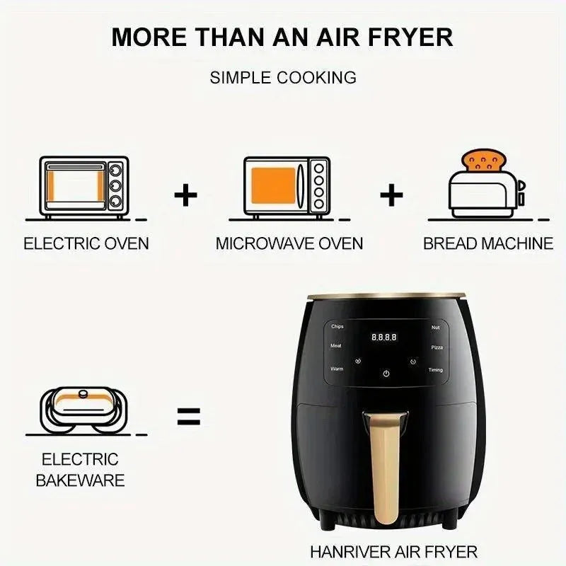 Air Fryer 6L Digital Touch With Non Stick Basket