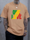 One Love Rasta Jamaican Reggae Style Men's T-Shirt