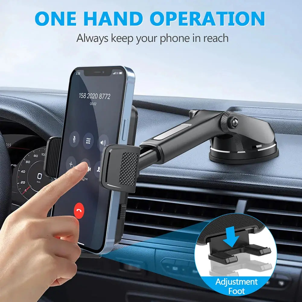 Gravity Car Phone Holder – 360° Rotating Dashboard & Windshield Mount – Universal Stand for 4.7"–7.9" Cellphones