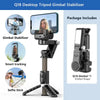 Q18 desktop tripod gimbal stabilizer package