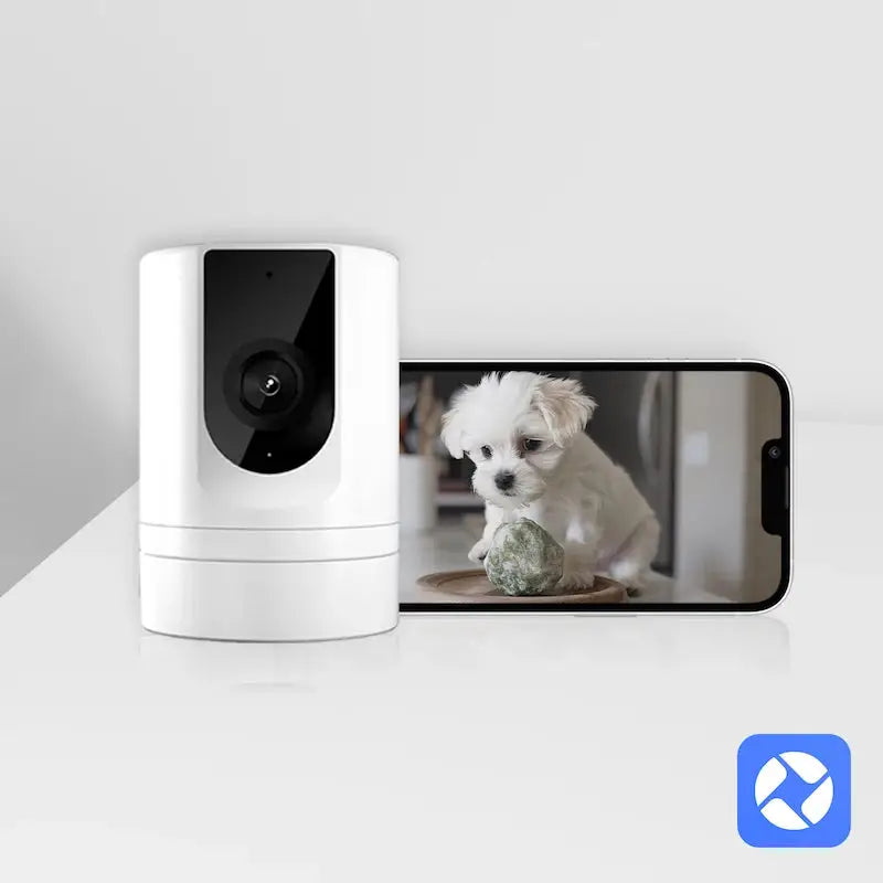 2-Pack Ease Life 1080P Indoor Security Cameras – Foldable Pet & Baby Monitor with Mobile App, Motion Detection & Night Vision