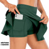 Dark green sporty tennis skirt with pocket